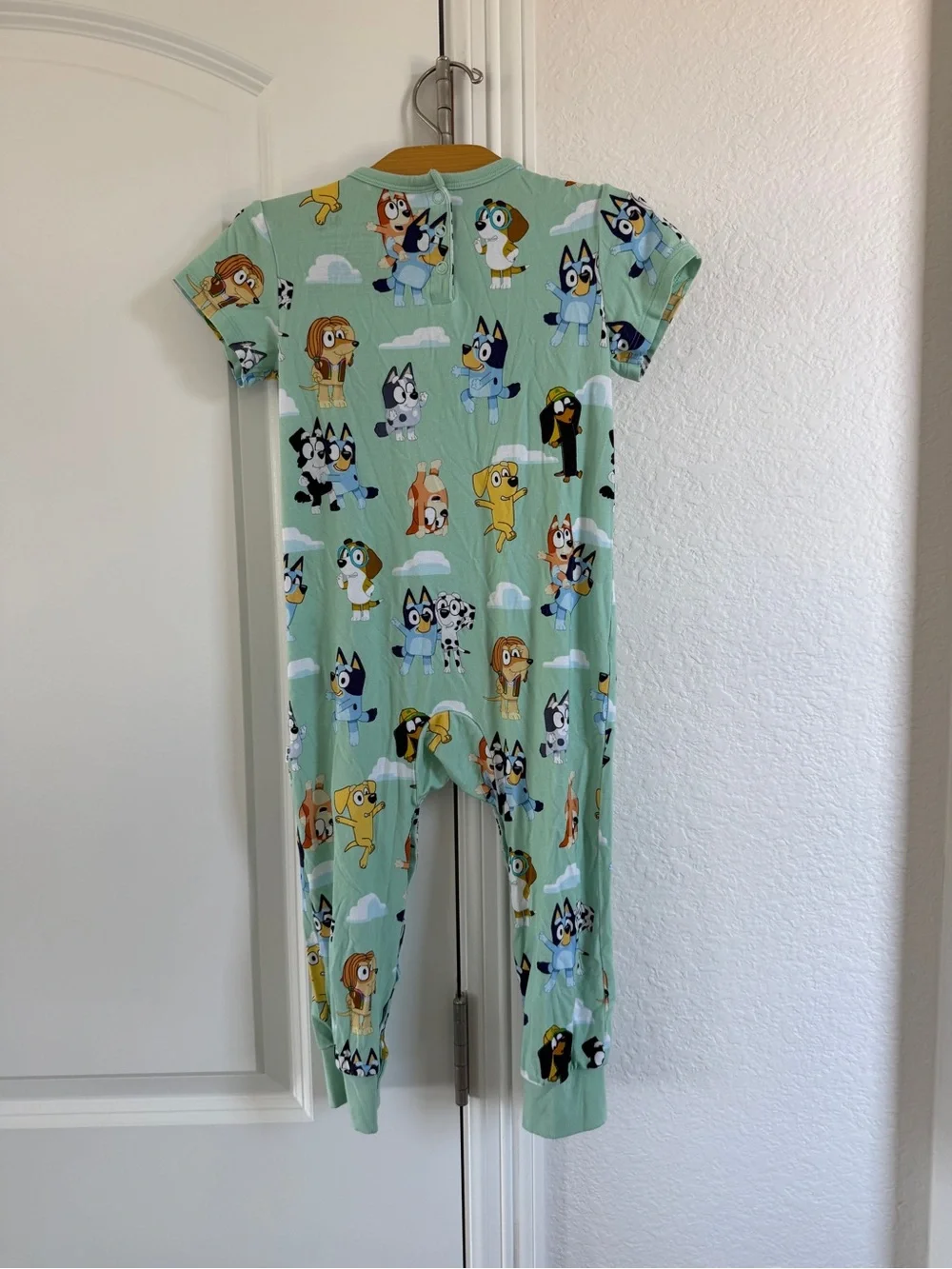 Little Sleepies Bluey Sky's the Limit pocket pant romper 18-24 months